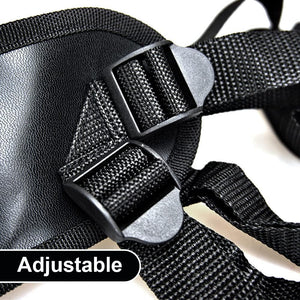 Adjustable Sex Strap On Harness Wide Bondage with 4 Units Ring