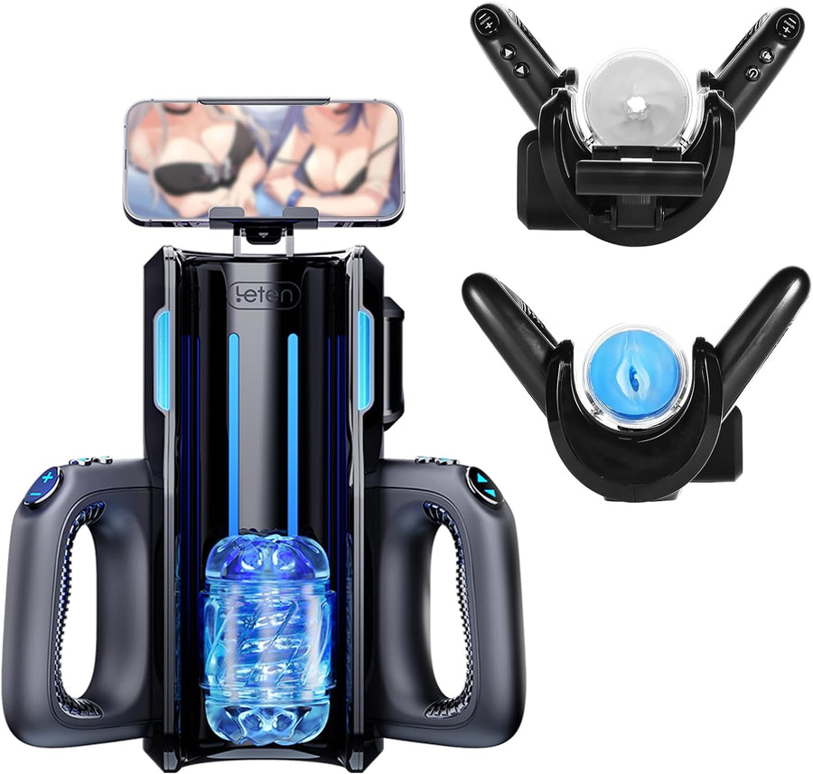 Leten Thrusting Pro 12cm High Speed Male Masturbator with Mobile Phone Holder