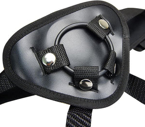 Adjustable Sex Strap On Harness Wide Bondage with 4 Units Ring
