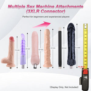 Hands Free Automatic Sex Machine with Remote Control & Graded Dildo, Thrusting Fuck Machine with 3XLR Connector