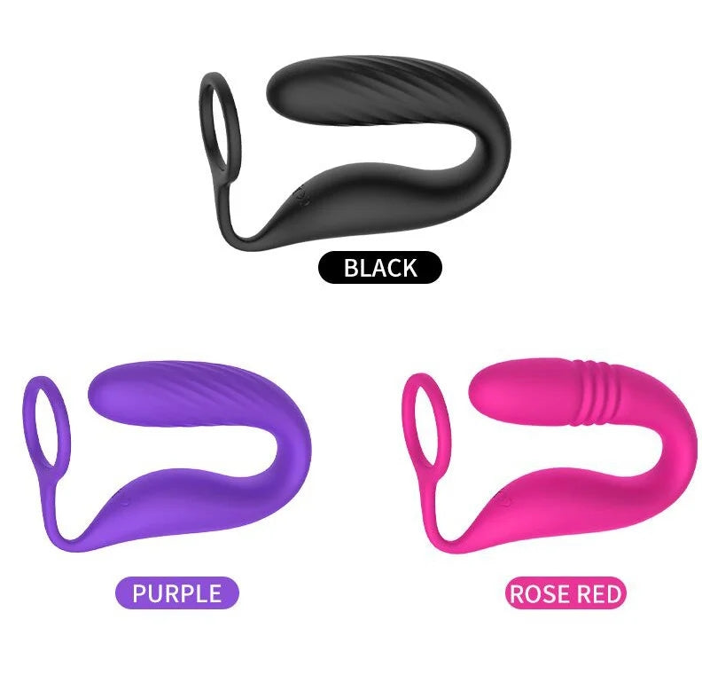 2-in-1 Thrusting Vibrating Prostate Massager With Cock Ring ZhenDuo Sex Shop 2-in-1 Thrusting Vibrating Prostate Massager With Cock Ring ZhenDuo Sex Shop