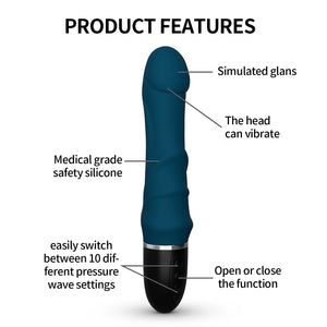 Handheld 10 Frequency Strong Shock Wand Vibrator