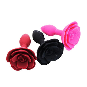 Anal Rose Toy Silicone Rose Butt Plug