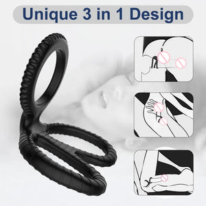 Cock Ring Silicone Penis Rings Male Reusable Delay Ejaculation Ring