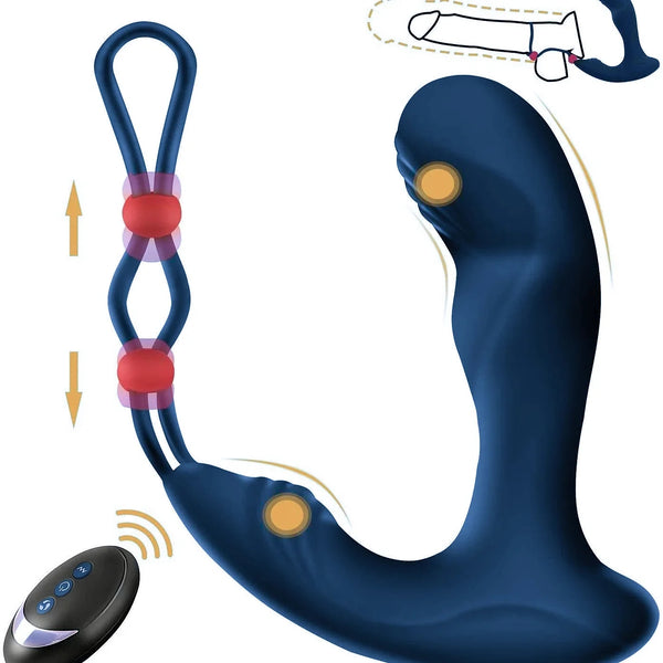 Anal Plug Remote Control Prostate Massager With 9-frequency Vibrating