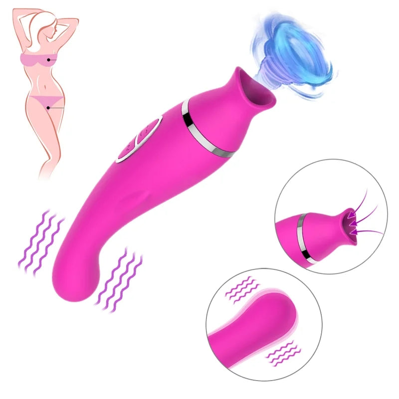 Female Breast Stimulator Pussy Sucker Vagina Vibrator Clitoris Licking Sex Toys For Adult