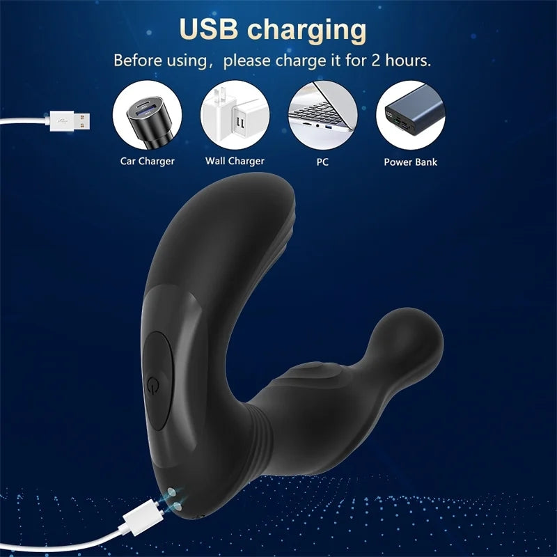 Wireless Remote Control Male Prostate Massage Vibrator