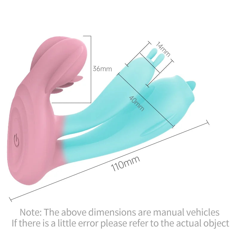 App Remote Control Tongue-licking Invisible G-spot Vibrator & Anal Vibrator $60.99