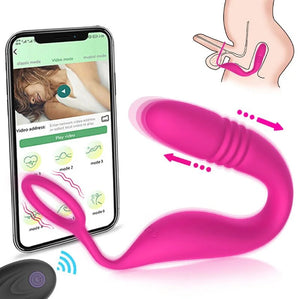 2-in-1 Thrusting Vibrating Prostate Massager With Cock Ring