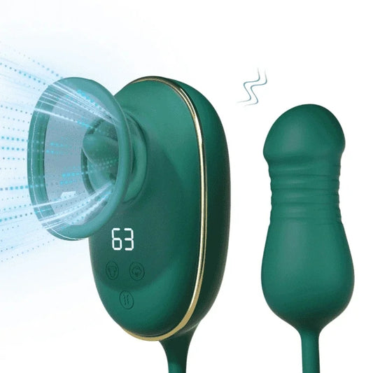 3 Sucking 9 Rotating 9 Thrusting 9 Vibrating Clit Stimulator