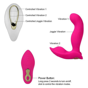 10 Frequency Wiggling Strong Shock Panty Vibrator