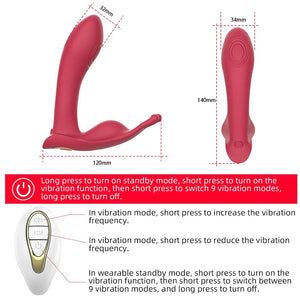 Wearable Vibrators With Remote Control Clitoral G-spot Stimulation Panty Vibrator