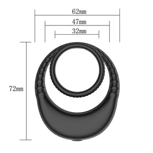 Charging Double Ring Delay Vibration Lock Sperm Ring