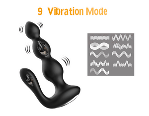 Wireless Remote Control Dual-vibrating Anal Beads For Women & Men