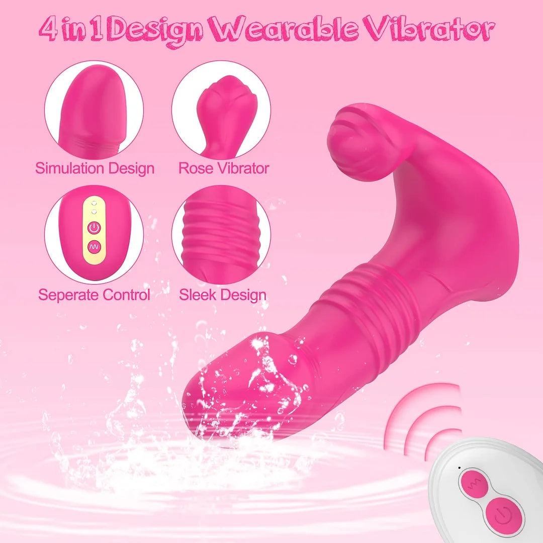 Eden Rose -App+ WIreless Remote Control Thrusting Clit Stimulator Rose ZhenDuo Sex Shop Eden Rose -App+ WIreless Remote Control Thrusting Clit Stimulator Rose ZhenDuo Sex Shop