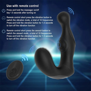 Wireless Remote Control Male Prostate Massage Vibrator