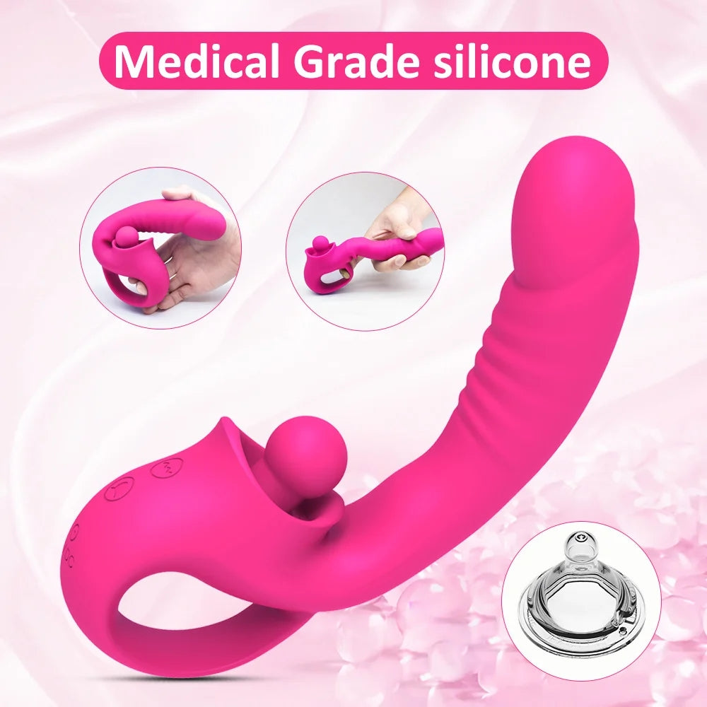 Lois Double Stimulation Tongue-licking Vibrator ZhenDuo Sex Shop Lois Double Stimulation Tongue-licking Vibrator ZhenDuo Sex Shop
