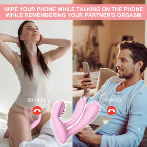 App Remote Dildo Vibrator G Spot Tongue Licking Orgasm Masturbator For Woman