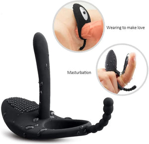 Remote Finger Vibrator Anal Plug Delayed Ejaculation Prostate Massager