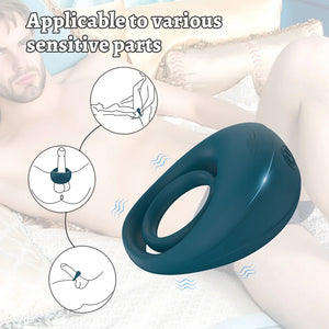 10 Frequency Vibration Dual Penis Rings