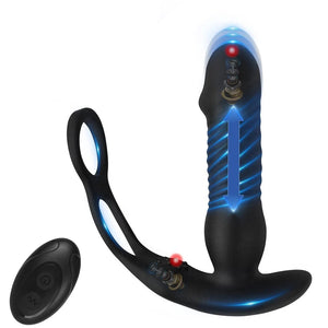 Wireless Remote Control Telescopic Strong Shock Prostate Massager