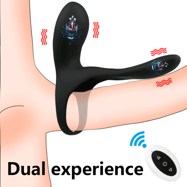 3-in-1 Wireless Remote Vibrating Cock Ring & Clit Stimulator