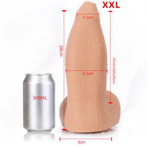 Liquid Silicone Soft XXL Huge Sea Lion Dildo with Suction Cup