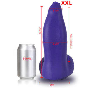 Liquid Silicone Soft XXL Huge Sea Lion Dildo with Suction Cup