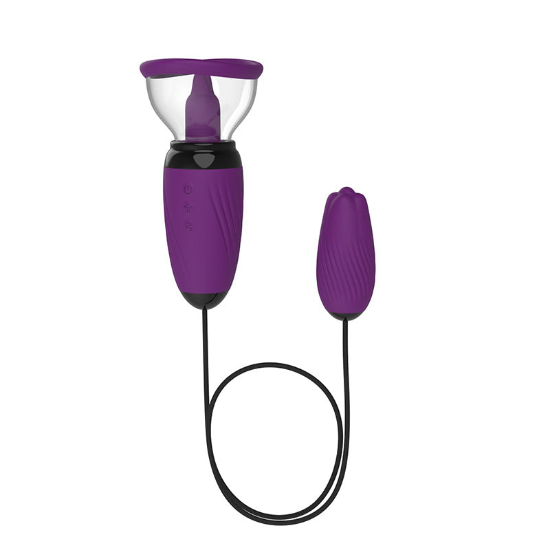 Double Head Stimulation Tongue Vibrators for Women Clitoris Sucking Vibrator Nipple Sucker