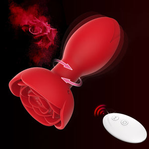 App / Wireless Remote Control 360 ° Rotating Rose Anal Vibrator
