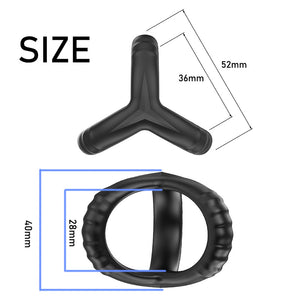 Liquid Silicone Double Lock Ring Penis Ring