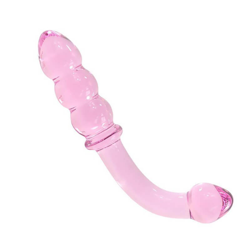 Ribbed G-Spot Glass Dildo 18cm-ZhenDuo Sex Shop-ZhenDuo Sex Shop