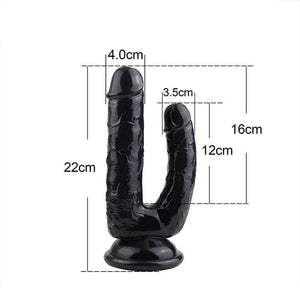 SNAILAGE Double Penetration Suction Cup Dildo-ZhenDuo Sex Shop-ZhenDuo Sex Shop