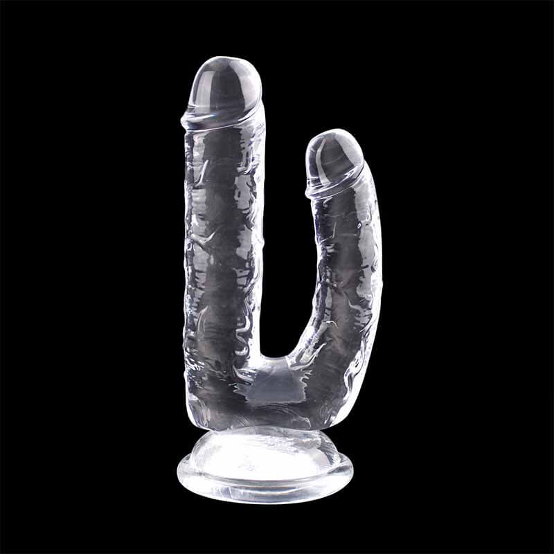 SNAILAGE Double Penetration Suction Cup Dildo-ZhenDuo Sex Shop-black-ZhenDuo Sex Shop