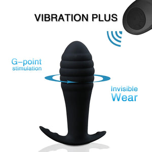 10 Speed Wireless Remote Anal Plug Dildo Vibrator Prostate Massager