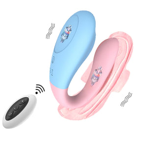 Waterproof Rechargeable Remote Control Couple Vibrator with 8 Frequencies