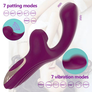 2-in-1 Tapping Strong Shock G-spot Vibrator