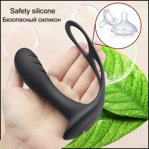Wireless Remote Control Prostate Massager With Cock Ring