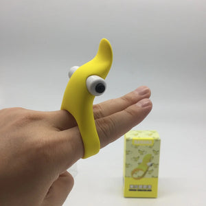 Banana Skin Vibrating Cock Ring Sex Toy For Couples