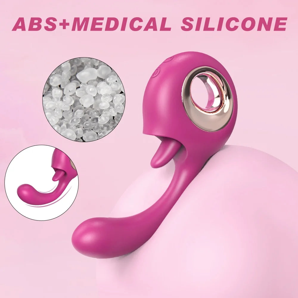 Donut 2-in-1 Clit Licking Toy G Spot Vibrator ZhenDuo Sex Shop Donut 2-in-1 Clit Licking Toy G Spot Vibrator ZhenDuo Sex Shop