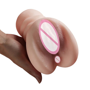 Vaginal And Anal Channel Male Masturbation Cup Inverted Model