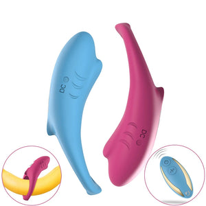 Shark Delay Ejaculation Cock Penis Ring Remote Control Clitoris Stimulator