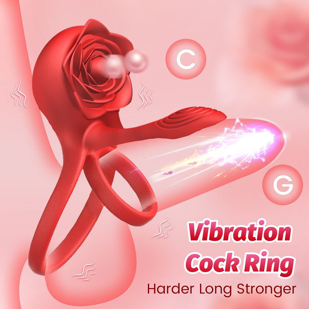 Rose Shackle Remote Control Dual-motor Vibration Penis Ring For Couple ZhenDuo Sex Shop Rose Shackle Remote Control Dual-motor Vibration Penis Ring For Couple ZhenDuo Sex Shop
