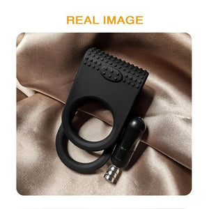 Silicone Vibrator Penis Ring Cock Ring Sex Toys For Men Erection Dual Ring