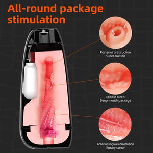 Simulated Vaginal Vibration Masturbation Cup