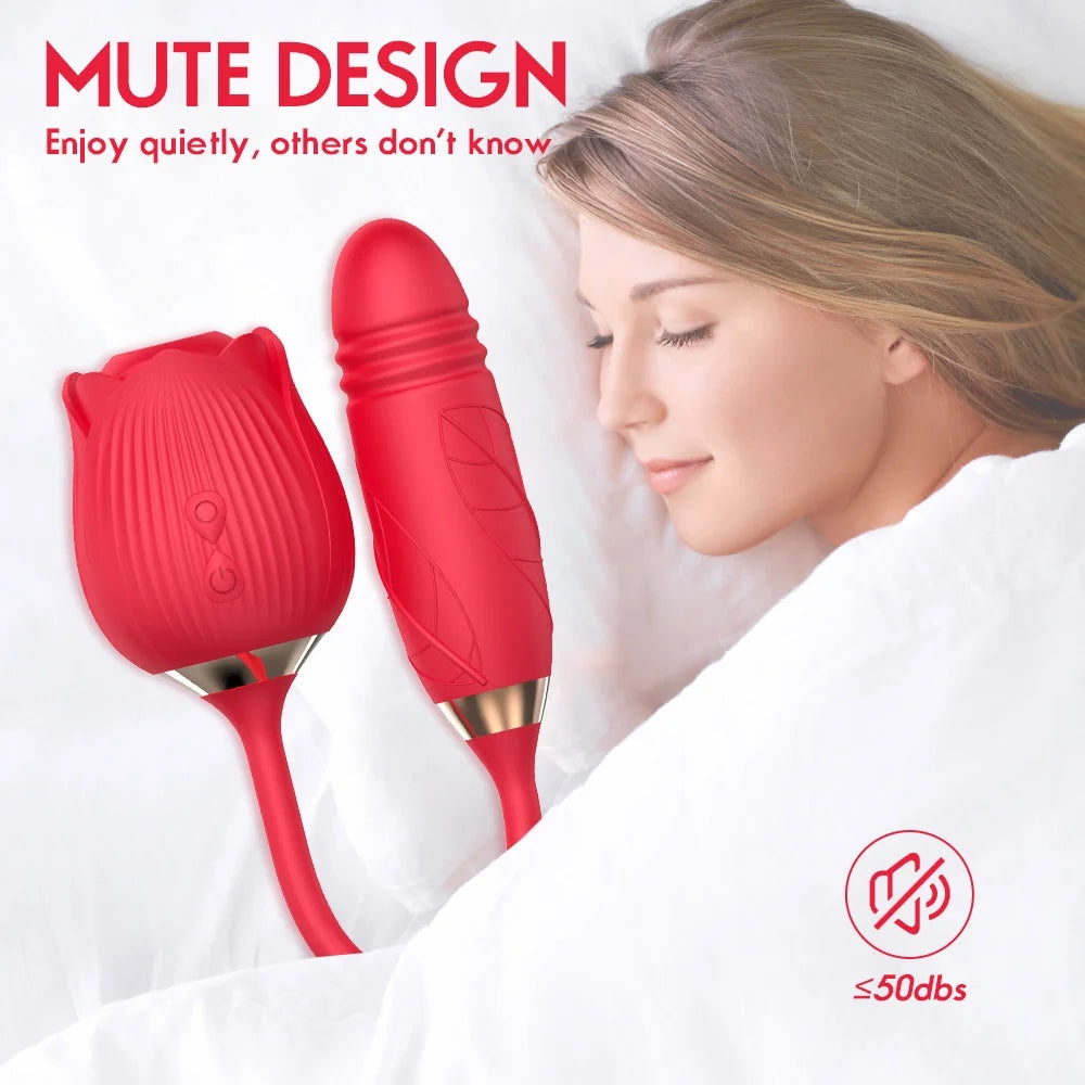 New 2 In 1 Rose Flower Toy Pro 2 ZhenDuo Sex Shop New 2 In 1 Rose Flower Toy Pro 2 ZhenDuo Sex Shop