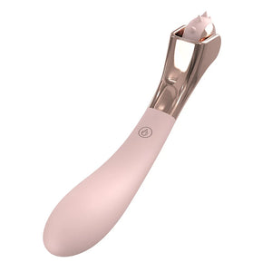 Fillet Shape Roller Clitoris Stimulator G Spot Breast Body Massage Vibrator