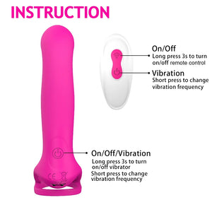 Remote Control Vibrating Strap on with Penis Rings for Couples