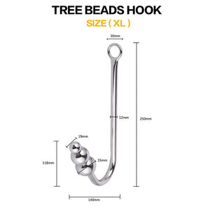 Stainless Steel Anal Hook Prostate Massager Butt Dilator Device