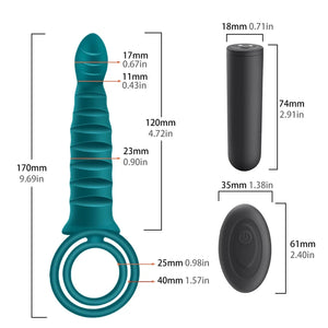 Men's Silicone Vibrating Ring Training Penis Lock Ring